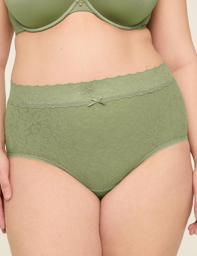 Stretch Lace High-Leg Brief Panty - Image 5