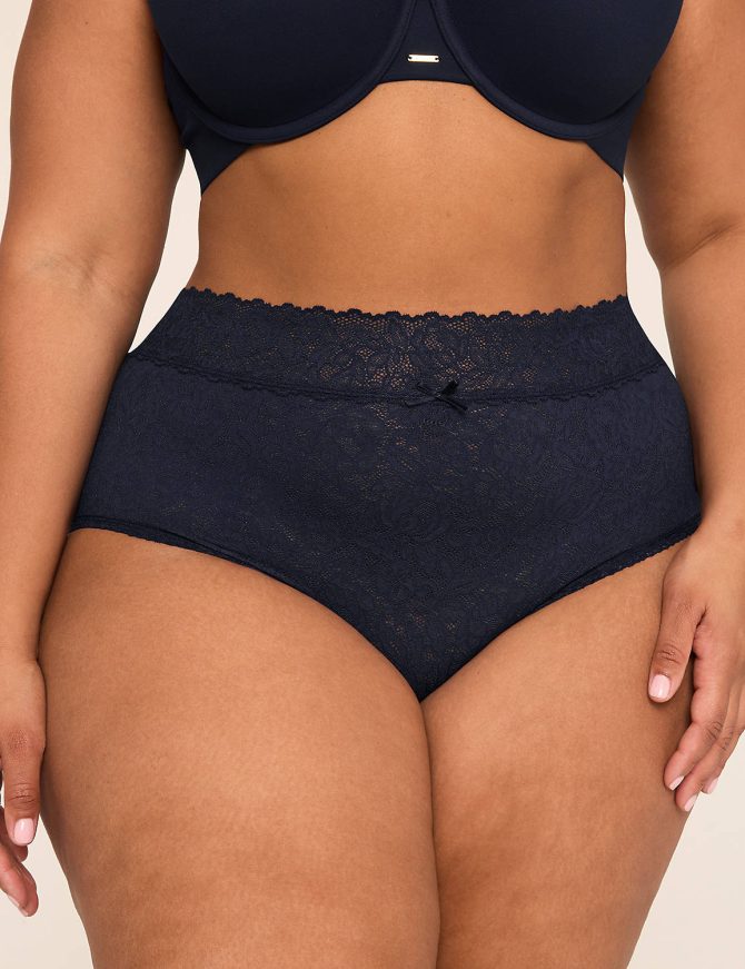 Stretch Lace High-Leg Brief Panty