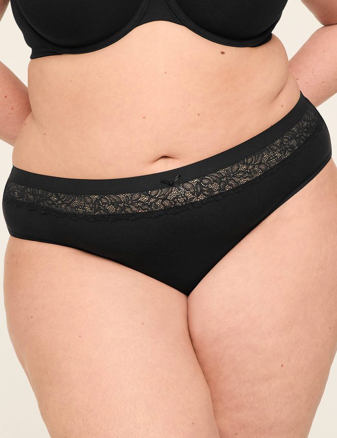 Cotton Hipster Panty with Lace Waist - Image 7
