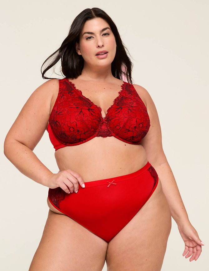 Lace Unlined Full Coverage Bra - Image 5
