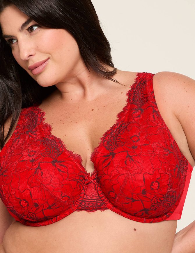 Lace Unlined Full Coverage Bra - Image 8