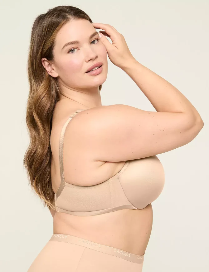 Smooth Lightly Lined Full Coverage Bra - Image 3