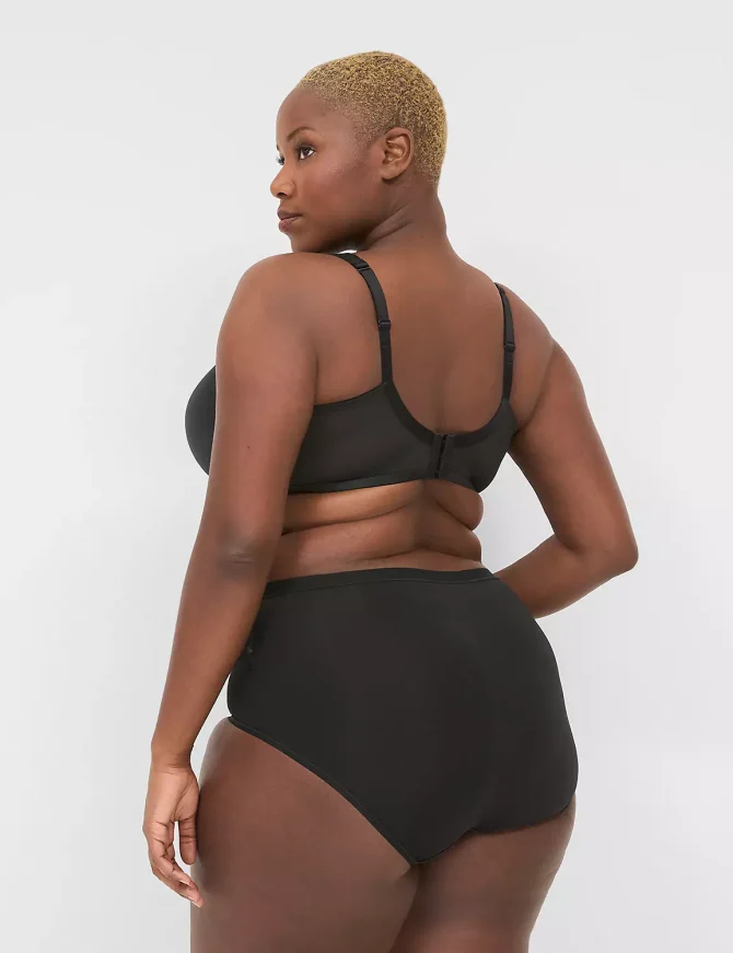 No-Show Full Brief Panty With Lace Trim - Image 4