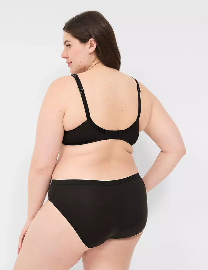 Cotton Boost Plunge Bra With Lace - Image 6