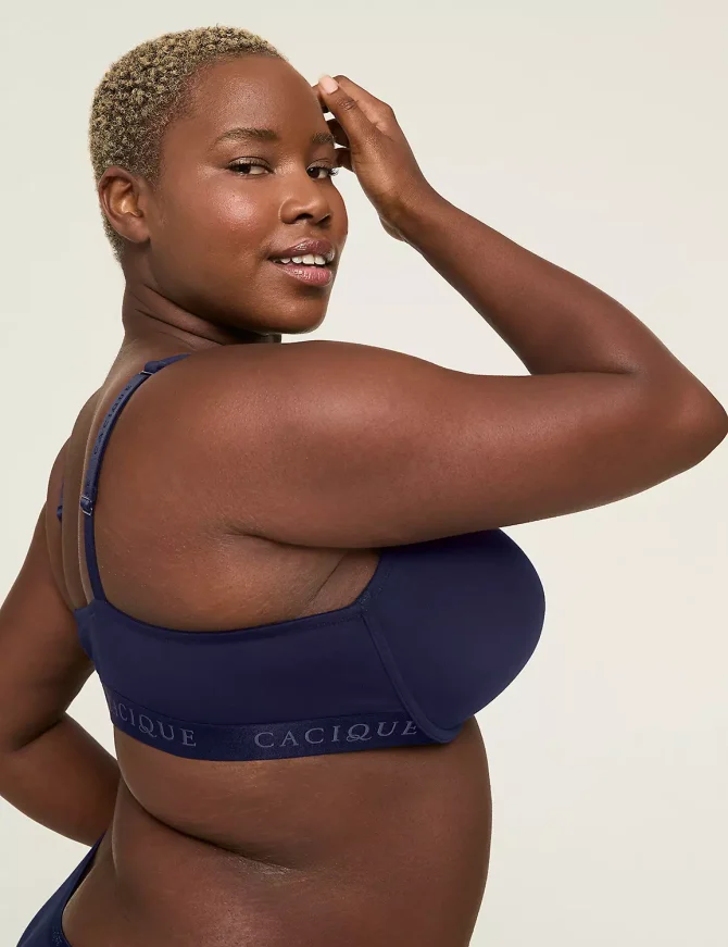 Front-Close Cotton Boost Plunge Bra - Image 7