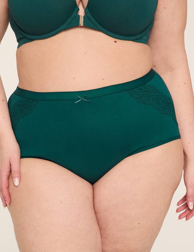 Cotton Full Brief Panty With Lace Trim - Image 7