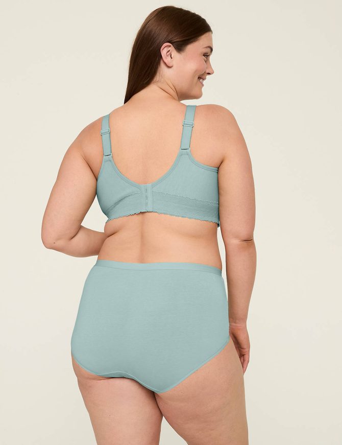 Cotton Full Brief Panty With Lace Trim - Image 6