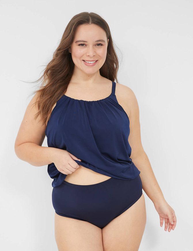 No-Wire Blouson Tankini Top - Image 5