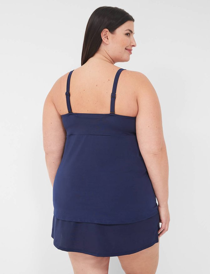 Underwire Knot-Front Tankini Top - Image 2
