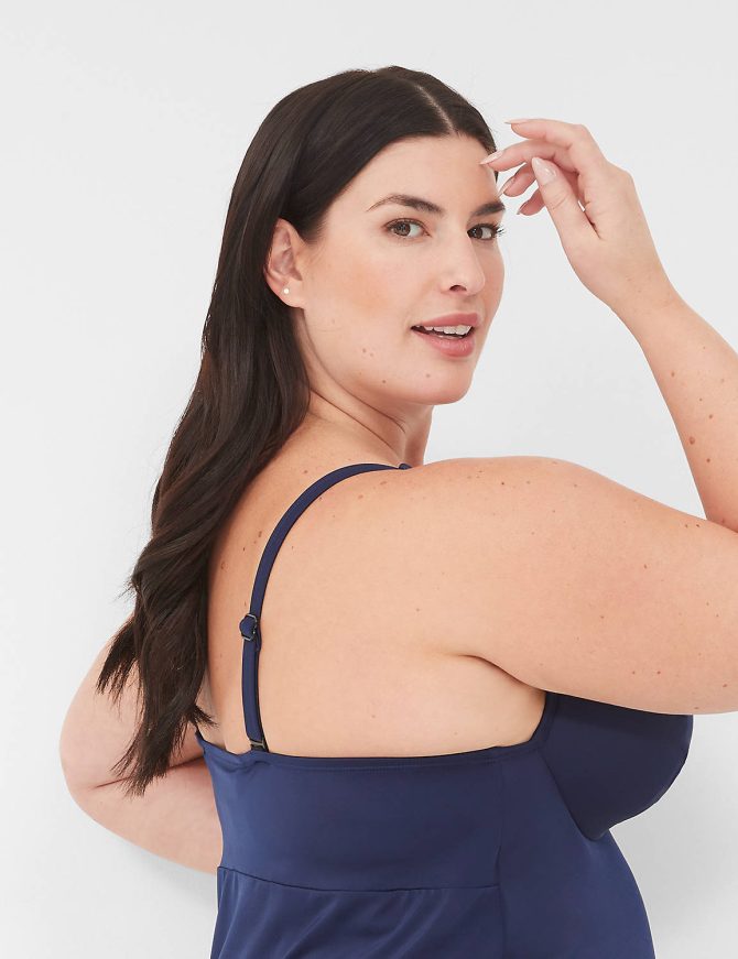 Underwire Knot-Front Tankini Top - Image 3