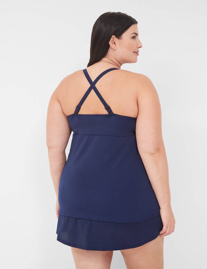Underwire Knot-Front Tankini Top - Image 5