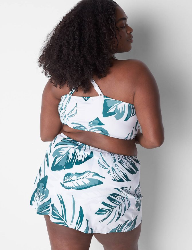Faux-Wrap Swim Skirt - Image 2