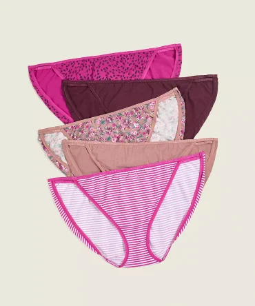 Cotton Double-String Bikini Panty - 5-Pack