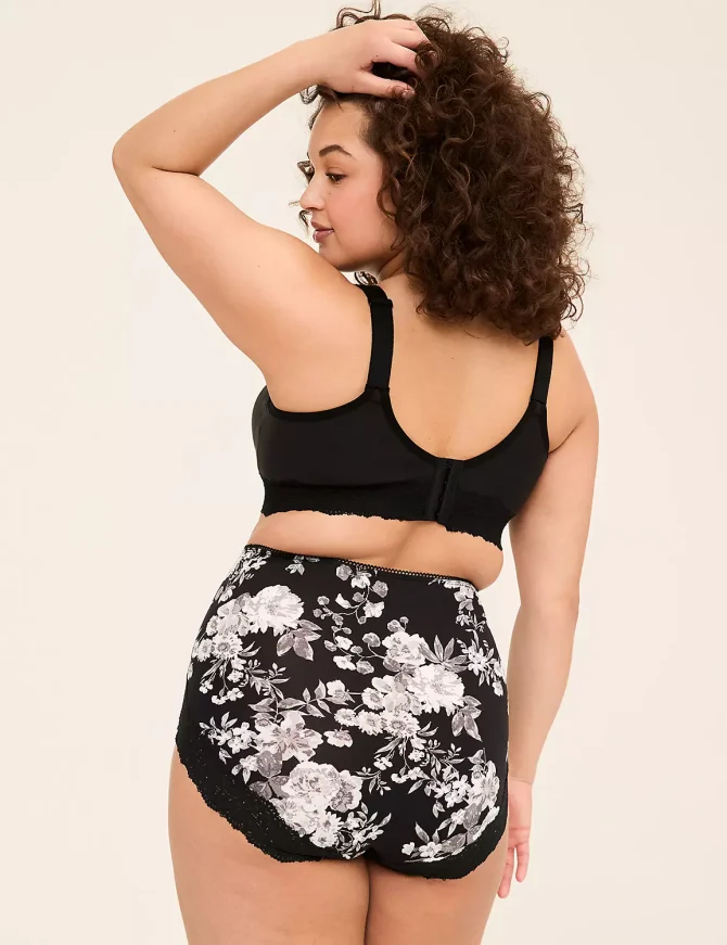 Cotton Lace-Back High Waist Brief Panty - Image 4