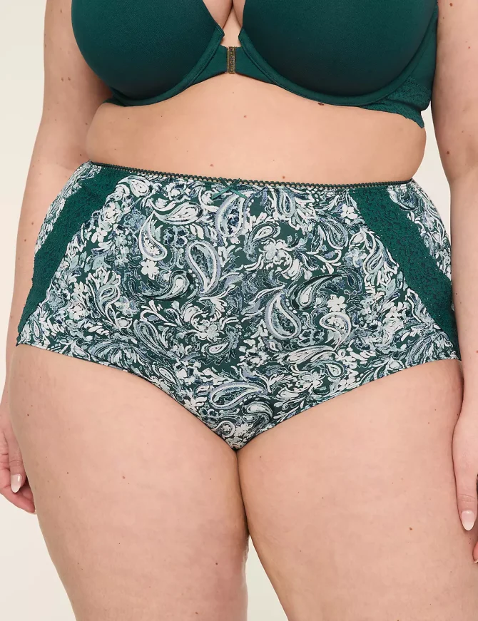 Cotton Lace-Back High Waist Brief Panty - Image 5
