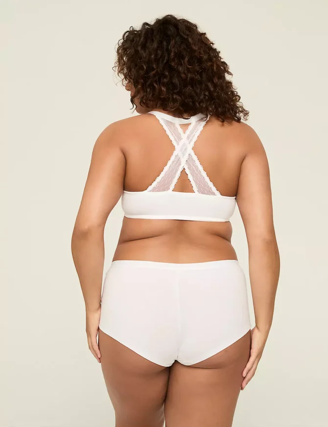 Cotton Boyshort Panty With Lace Trim - Image 6