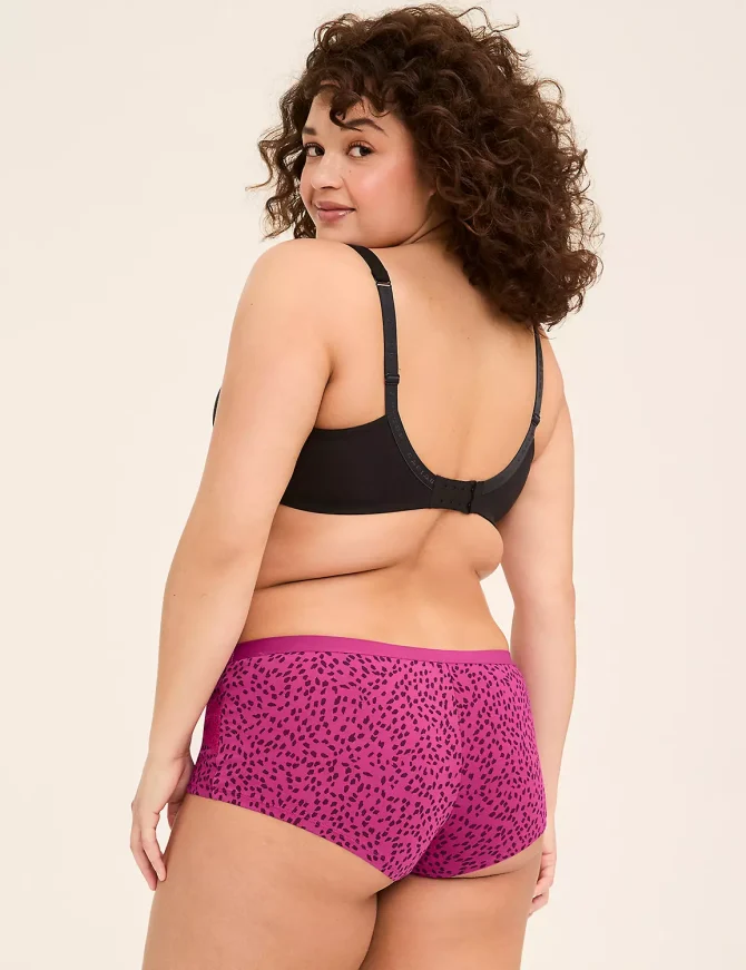 Cotton Boyshort Panty With Lace Trim - Image 4