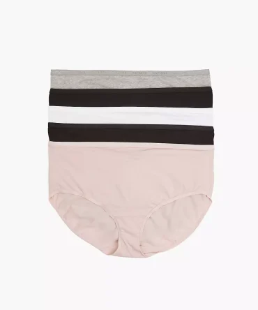 Cotton High-Leg Brief Panty - 5-Pack