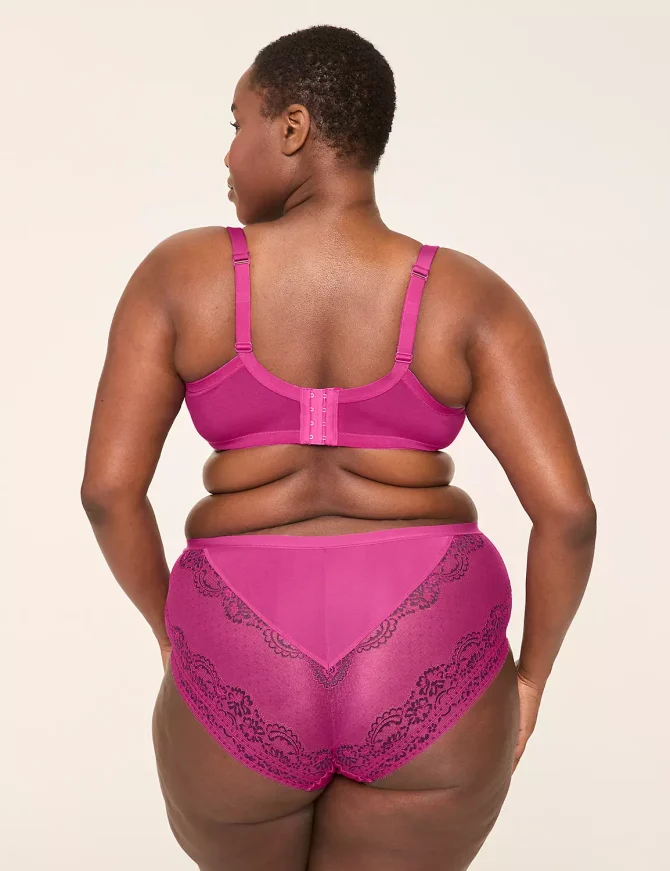 No-Show Lace-Back Full Brief Panty - Image 8