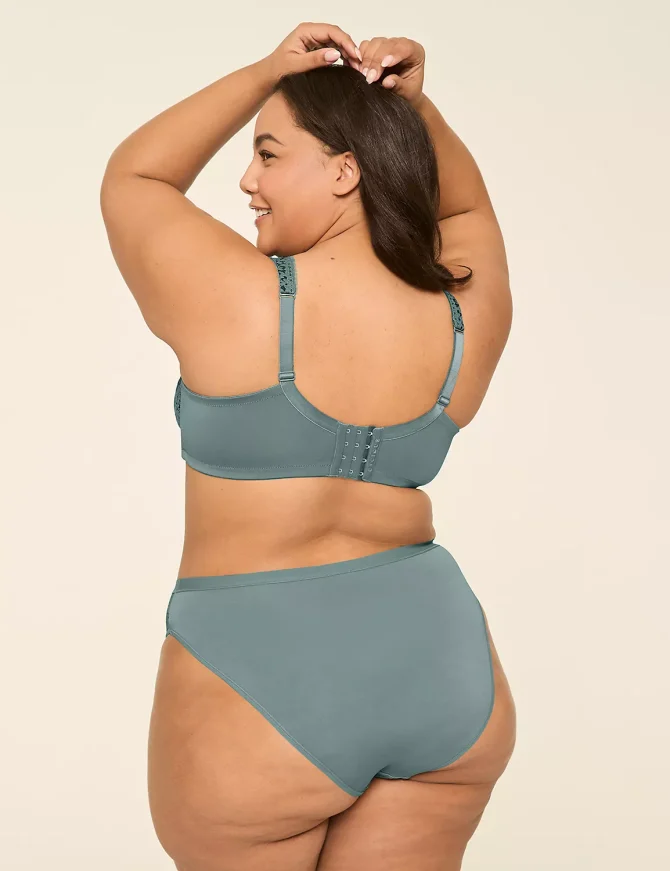 Lace Unlined Full Coverage Bra - Image 2