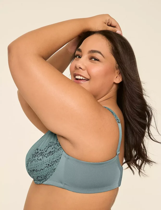 Lace Unlined Full Coverage Bra - Image 3