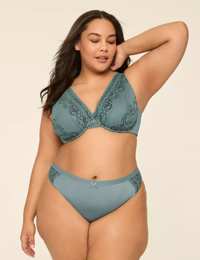 Lace Unlined Full Coverage Bra - Image 4