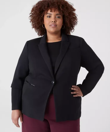 Journey Knit Blazer With Zipper Pocket