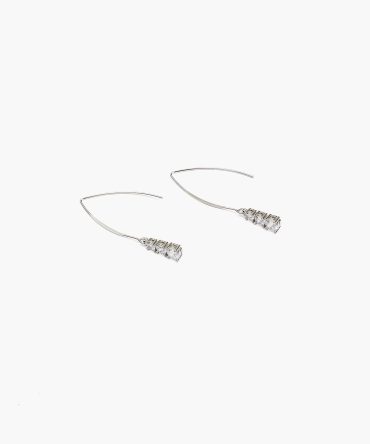 Crystal Wire Drop Earrings