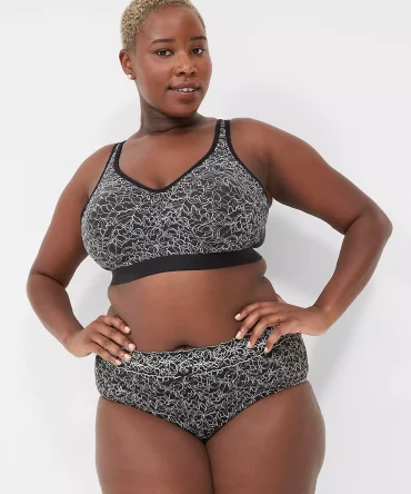Unlined No-Wire Bra with Lace