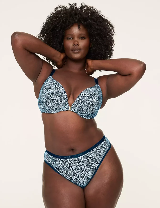 Front-Close Cotton Boost Plunge Bra - Image 6