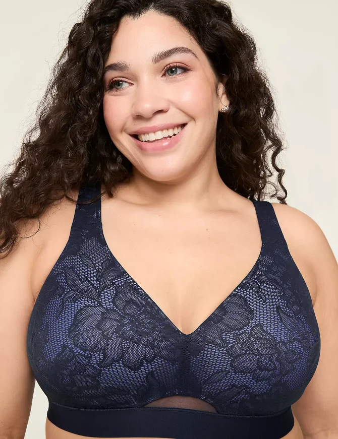 Comfort Bliss Lightly Lined No-Wire Bra With Lace - Image 4
