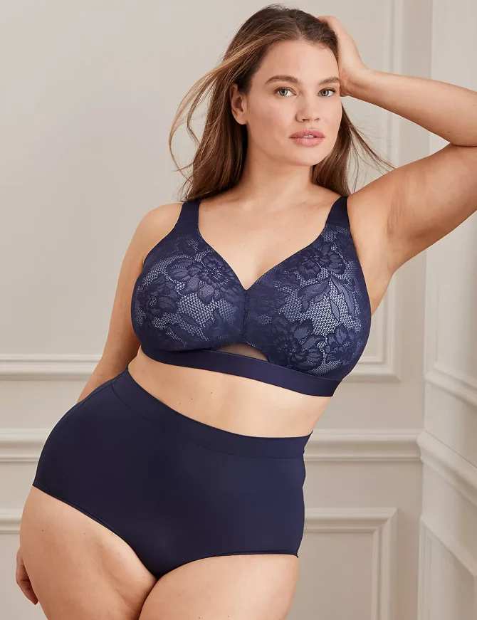 Comfort Bliss Lightly Lined No-Wire Bra With Lace - Image 5
