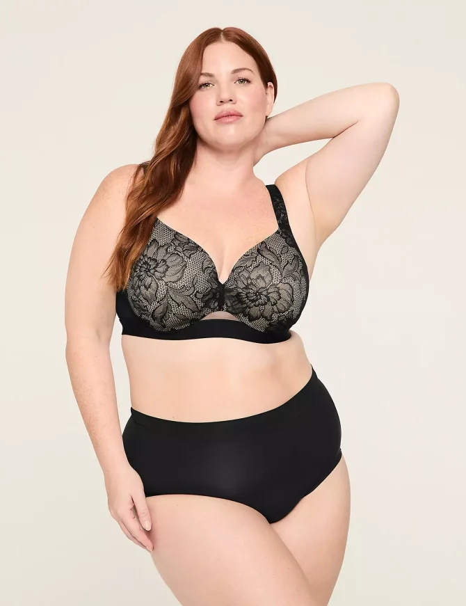 Comfort Bliss Lightly Lined Full Coverage Bra With Lace - Image 5