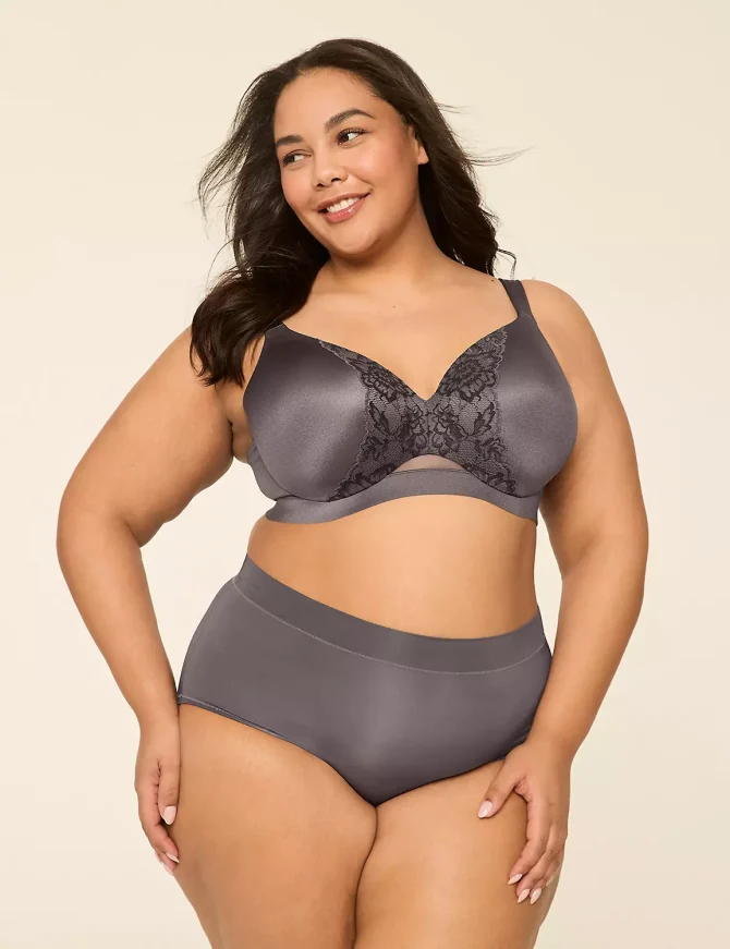 Comfort Bliss Lightly Lined Full Coverage Bra With Lace - Image 4