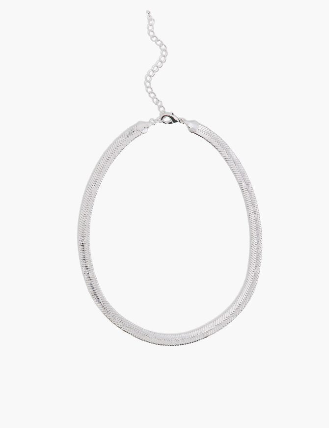 Demi-Fine Flat Chain Necklace - Image 2