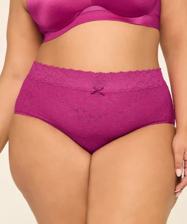 Stretch Lace High-Leg Brief Panty