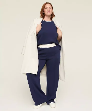 Journey Oversized Double-Breasted Scuba Jacket