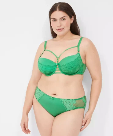 Fishnet Lace Boost Balconette Bra