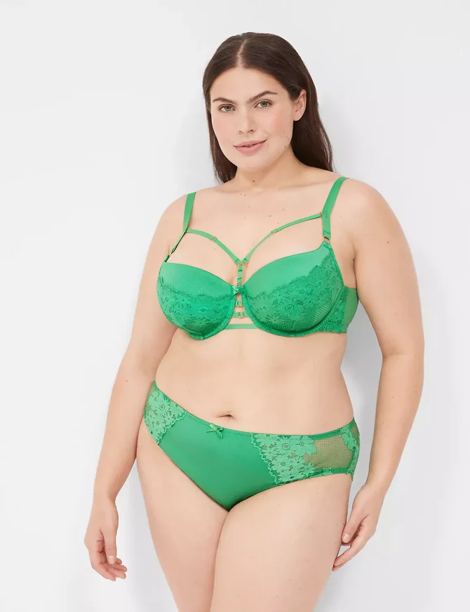 Fishnet Lace Boost Balconette Bra