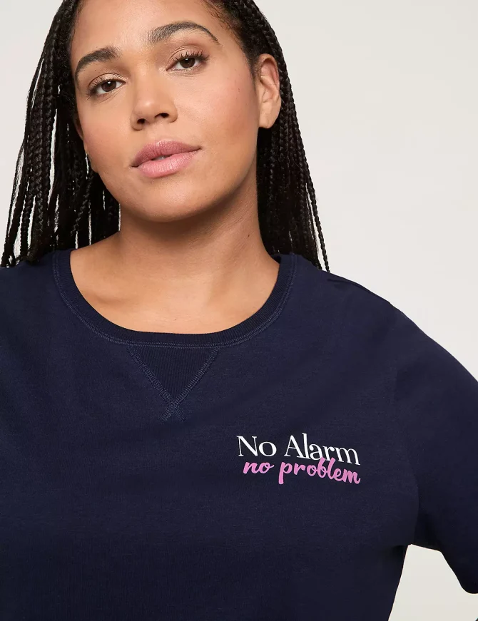 Comfy Cotton Rib-Trim Tee & Short PJ Set - Image 8
