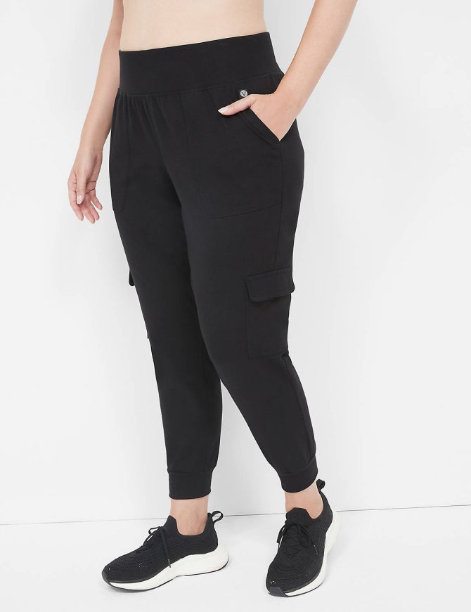 LIVI High-Rise Signature Stretch Slim Cargo Jogger