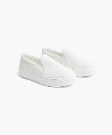 Dream Cloud Slip-On Faux-Leather Platform Sneaker