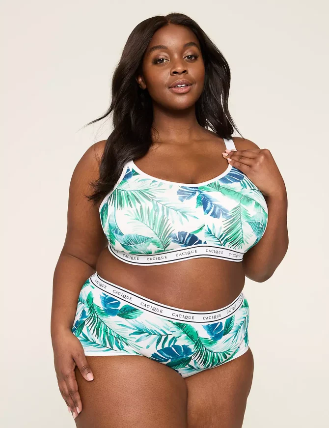 Cotton Scoop-Neck Lightly Lined No-Wire Bra