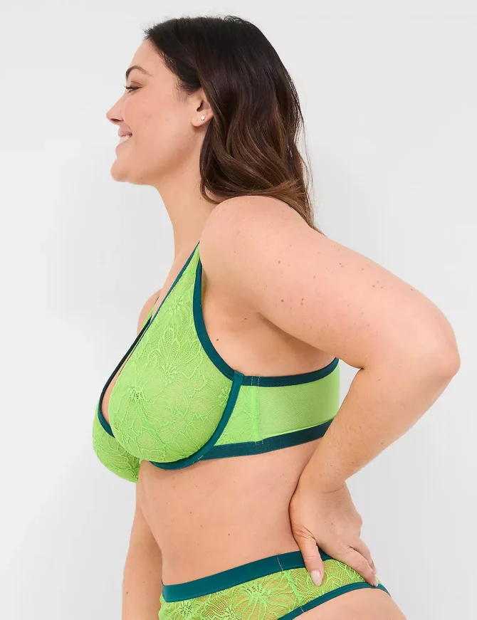 Lace Unlined High Apex Bra - Image 3