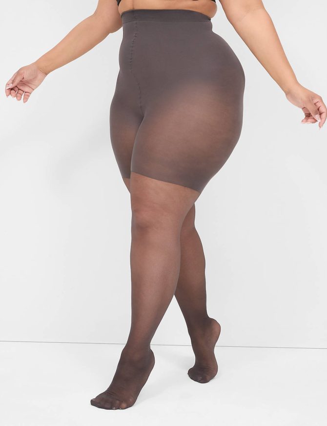 Shimmer Sheer Shaping Tights - Image 2