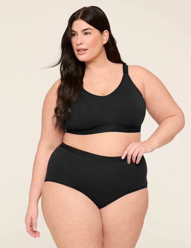 Cotton Scoop-Neck Unlined No-Wire Bra - Image 5