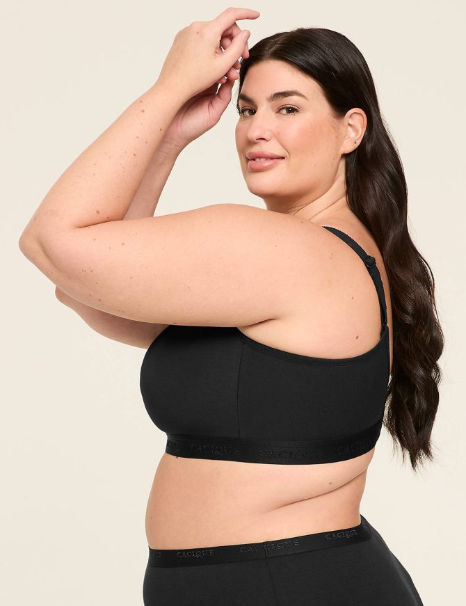 Cotton Scoop-Neck Unlined No-Wire Bra - Image 7