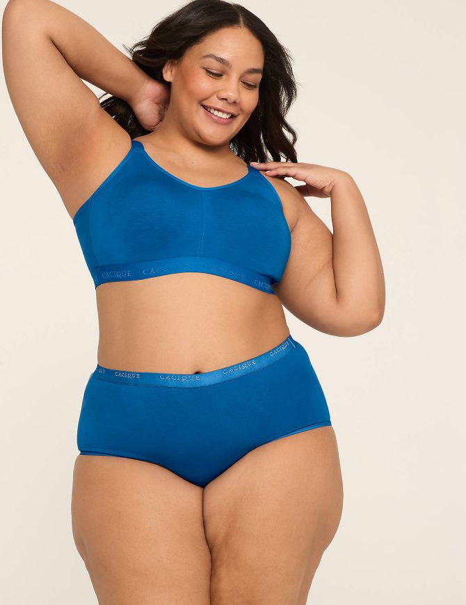 Cotton Scoop-Neck Unlined No-Wire Bra - Image 4