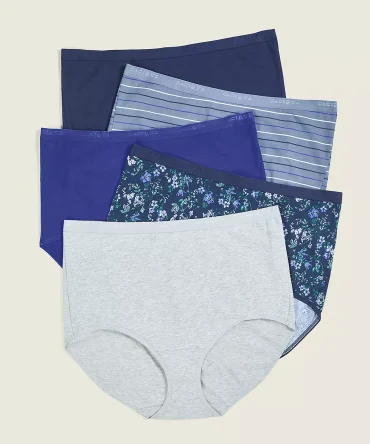 Cotton High-Waist Brief Panty - 5-Pack