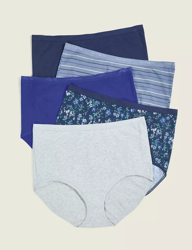 Cotton High-Waist Brief Panty - 5-Pack